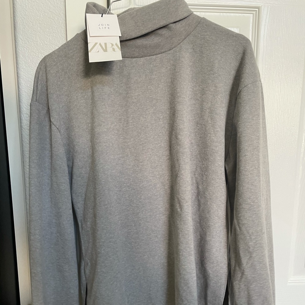 grey zara sweater